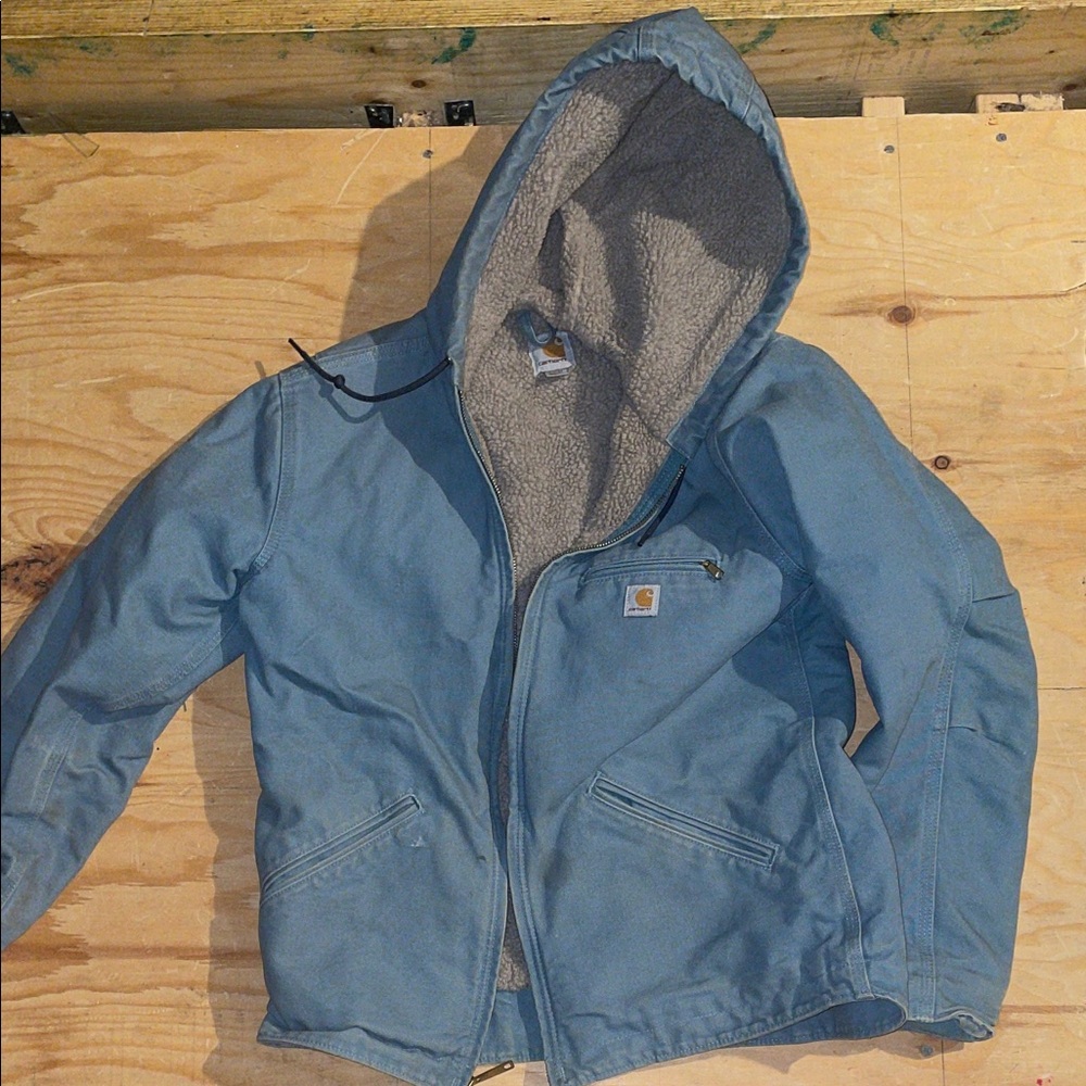 Carhartt Steel Blue Hooded Jacket